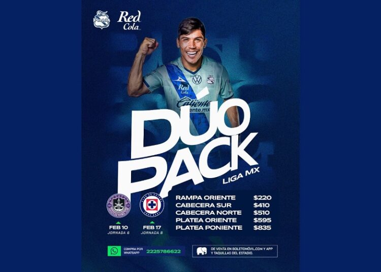 Club Puebla lanza promo para partidos contra Mazatlán y Cruz Azul