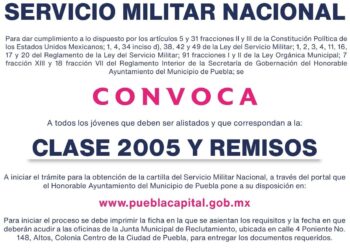 Jóvenes capitalinos nacidos en 2005 y remisos pueden iniciar trámite para obtener Cartilla Militar