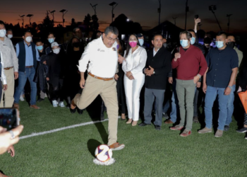 El gobernador inaugura Unidad Deportiva de San Rafael Comac