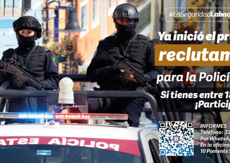 ¿Te gustaría ser policía? Checa la convocatoria de reclutamiento