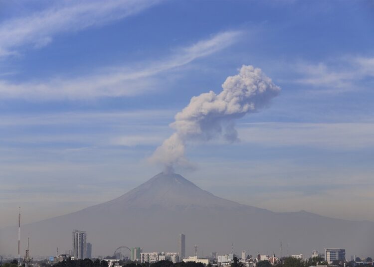 Popocatépetl, uno de los factores de contaminación del aire