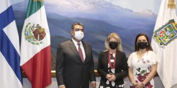Céspedes  sostiene reunión de trabajo con embajadora de Finlandia