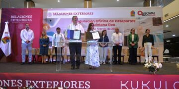 Ebrard inaugura oficina de pasaportes en Quintana Roo