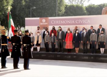 Tlatehui encabeza Ceremonia Cívica del mes de febrero