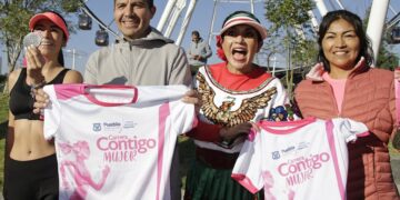 Presentan medalla y playera de Carrera Contigo Mujer 2023