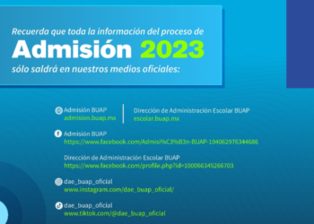 Información del proceso de Admisión 2023 se publicará en medios oficiales: BUAP