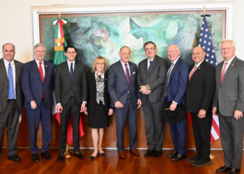 Ebrard y congresistas de EE.UU. dialogan sobre los avances del Entendimiento Bicentenario
