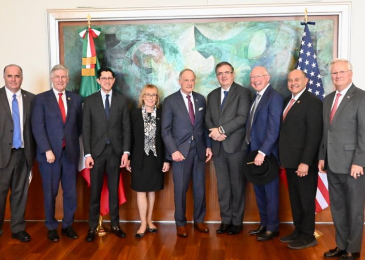Ebrard y congresistas de EE.UU. dialogan sobre los avances del Entendimiento Bicentenario
