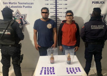 Los detienen con 43 dosis de piedra en Texmelucan