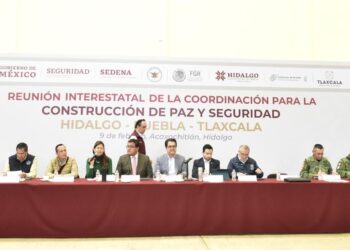 Fortalece Puebla estrategias en seguridad con Hidalgo y Tlaxcala