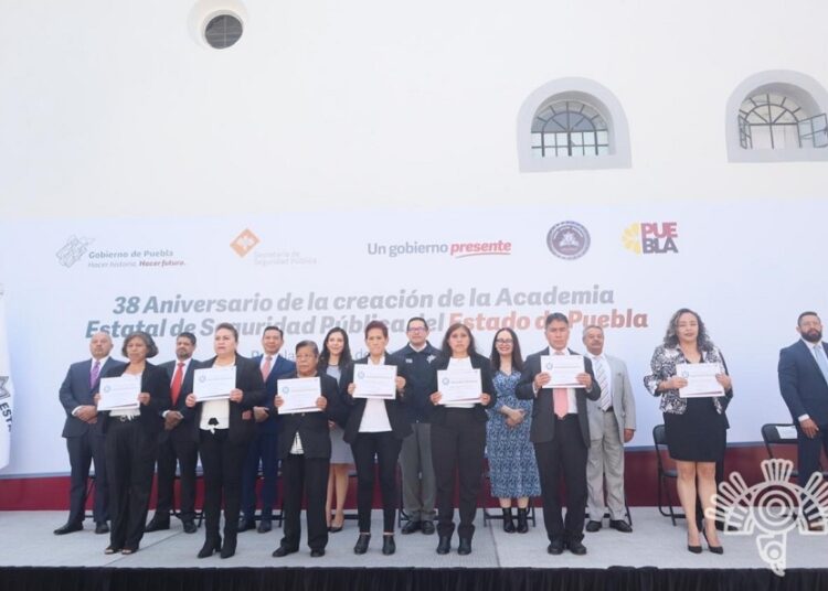 Conmemoran 38 aniversario de Academia Estatal de Seguridad Pública
