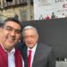 Sergio Salomón acompaña al presidente AMLO