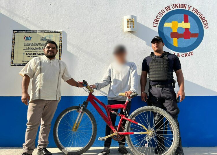 Recuperan bicicleta robada policías de San Andrés Cholula