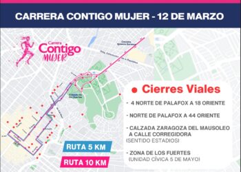 Habrá cierres viales este domingo 12 de marzo