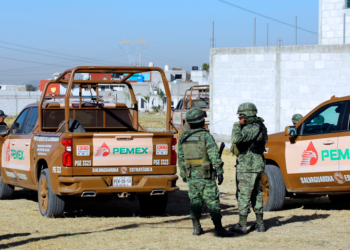 Impresionante movilización policíaca tras balacera de huachigaseros a personal de Pemex