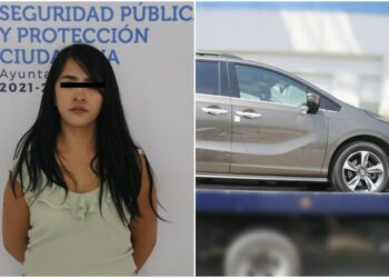 Detienen a mujer por detentación de vehículo con reporte de robo