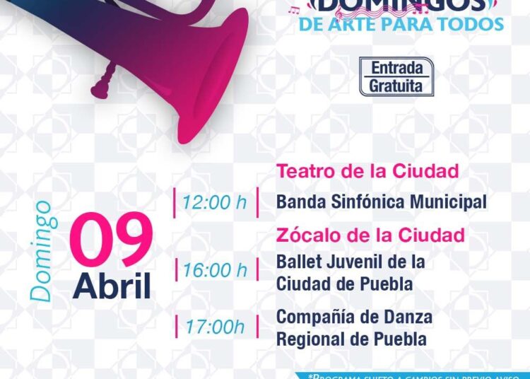 Más arte y cultura promueve el Ayuntamiento de Puebla