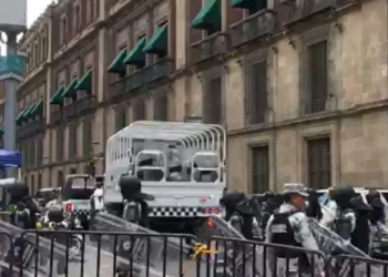 Guardia Nacional llega al edificio de la SCJN para reforzar seguridad