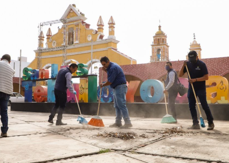Tlatehui fomenta cuidado y mantenimiento de calles de San Andrés