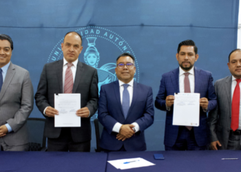 Firma BUAP convenio de colaboración con CECyTE y Conalep