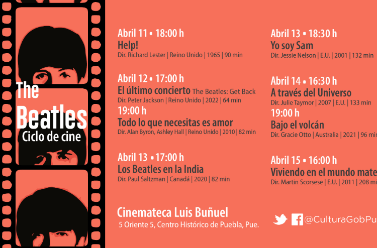 Proyectarán filmes The Beatles en Cinemateca Luis Buñuel del 11 al 15 de abril