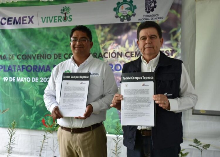 Cemex y TecNM Tepeaca crearán plataforma con información sobre viveros