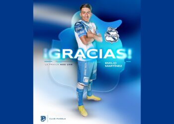 Emilio Martínez es baja del Club Puebla