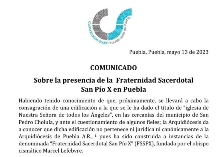 Arquidiócesis se deslinda de edificación de iglesia ‘Nuestra Señora de todos los Ángeles’