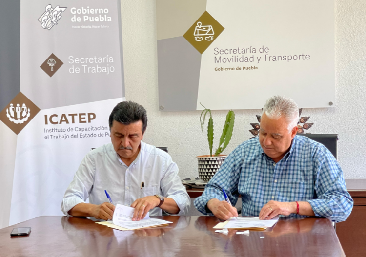 Movilidad firma convenio con ICATEP en beneficio de operadores del transporte público