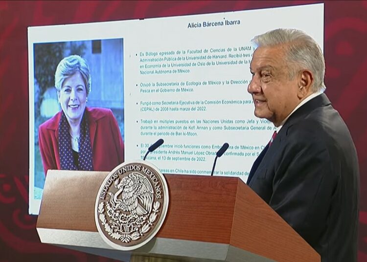 AMLO designa a Alicia Bárcena como nueva canciller
