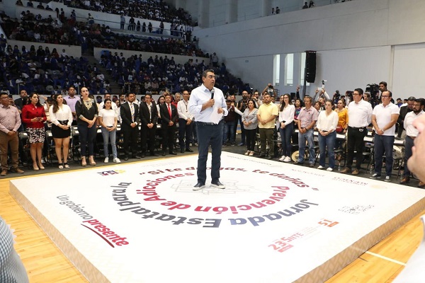 Gobernador Céspedes encabeza cruzada estatal contra las adicciones