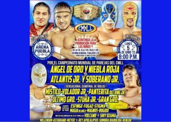 Se peleará Campeonato Mundial de Parejas del CMLL en la Arena Puebla