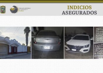 FGE asegura vehículos y droga en Cuapiaxtla