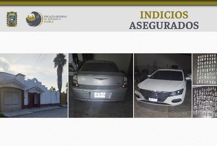 FGE asegura vehículos y droga en Cuapiaxtla