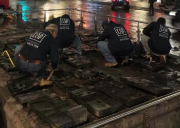 Maqueta monumental en bronce del Centro Histórico de la ciudad de Puebla