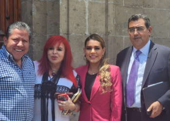 Céspedes se reúne con AMLO en Palacio Nacional