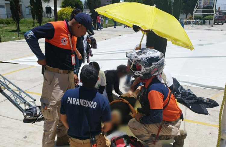 Seis estudiantes del Cedat en San Andrés lesionados tras caída de lona