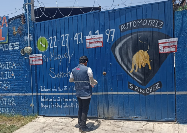 Normatividad clausura talleres mecánicos por no operar en la norma