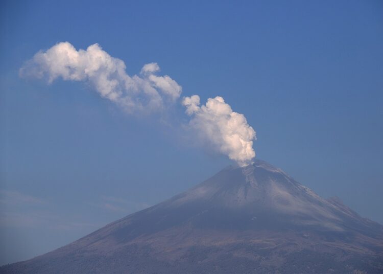 Volcán Popocatépetl reduce al mínimo su actividad