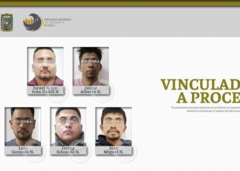 FGE obtuvo vinculación a proceso contra 5 detenidos en Cholula