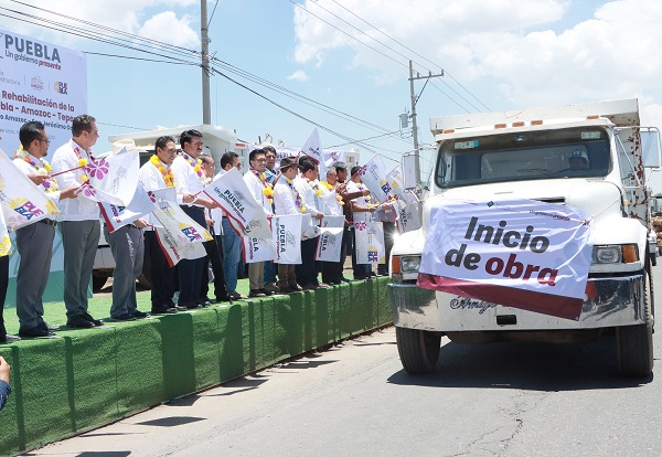 Inicia rehabilitación de la carretera Puebla-Amozoc-Tepeaca