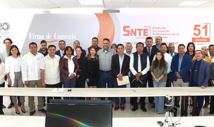 Sección 51 del SNTE firma convenio de colaboración con Canirac