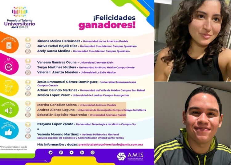 Anáhuac celebra el triunfo de sus estudiantes en el Premio al Talento Universitario de AMIS