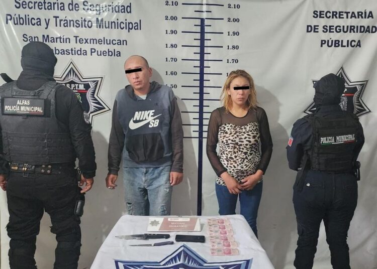 Detienen a 2 asaltantes en San Martín Texmelucan