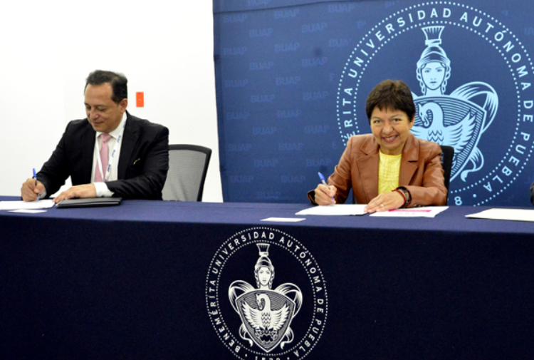 BUAP firma convenio con el INE