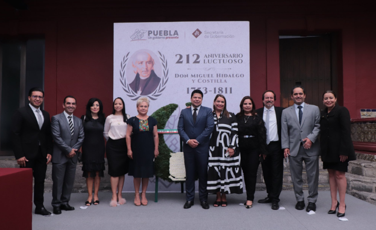 Gobierno de Puebla conmemora 212 Aniversario Luctuoso de Miguel Hidalgo