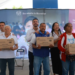 Liz Sánchez y Toño López realizan la cuarta entrega de producto lácteo en el sur de la capital
