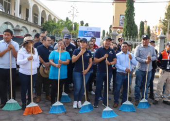 Tlatehui lleva jornada San Andrés es mi casa y yo la limpio a San Antonio Cacalotepec