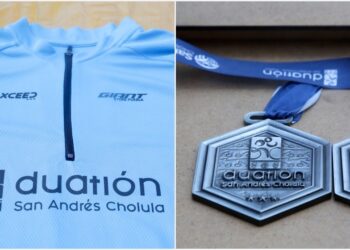 Presentan medalla y jersey del Duatlón San Andrés Cholula 2023