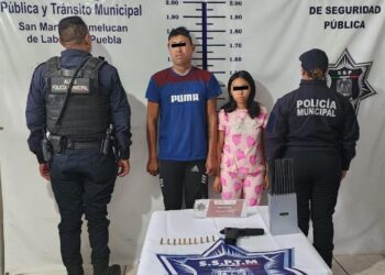 Detienen a personas en San Martín Texmelucan